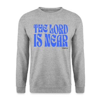 Christianity Christian Bible Verse - Unisex Sweatshirt - salt & pepper - Front - Alina (178cm) & Michal (187cm)