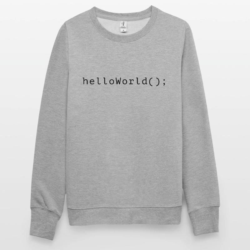 Code de programme HelloWorld Codage Informatik Sweat-shirt Unisexe