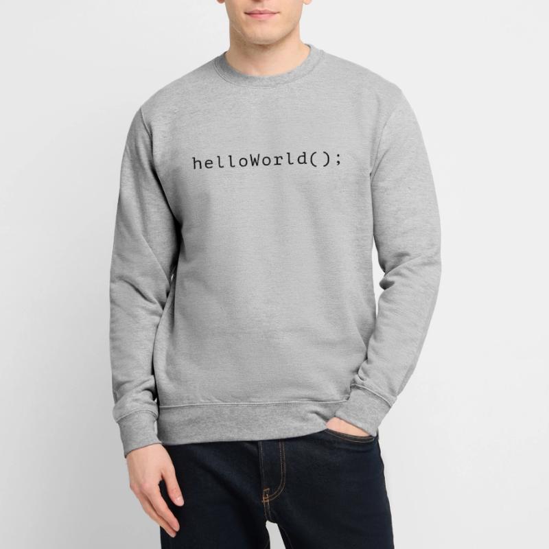 HelloWorld Program Code Coding Informatik Unisex Sweatshirt