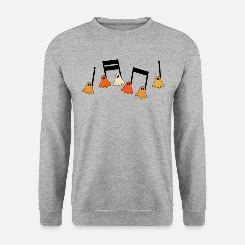 Halloween-Kostüm Party-Musiklehrer - Unisex Pullover - Weißgrau meliert