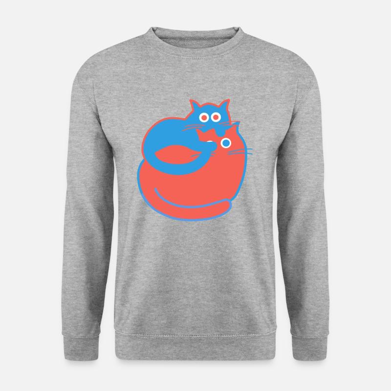 Tiff und Toeff - Unisex Pullover - Weißgrau meliert