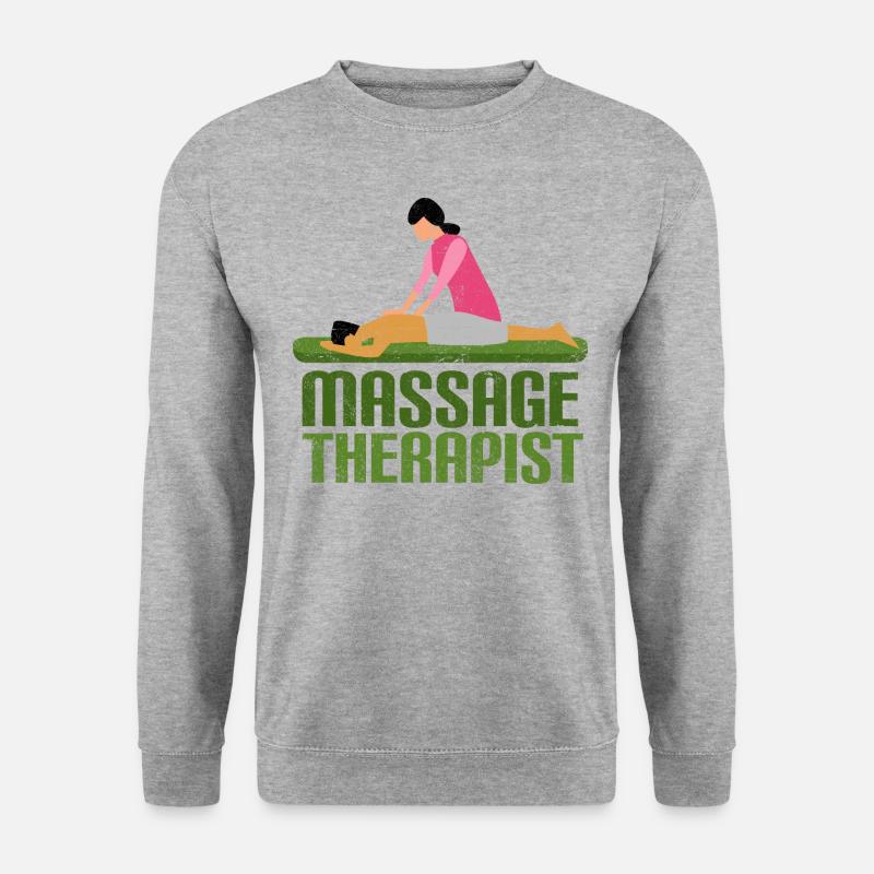 Vintage Massage - Unisex Pullover - Weißgrau meliert