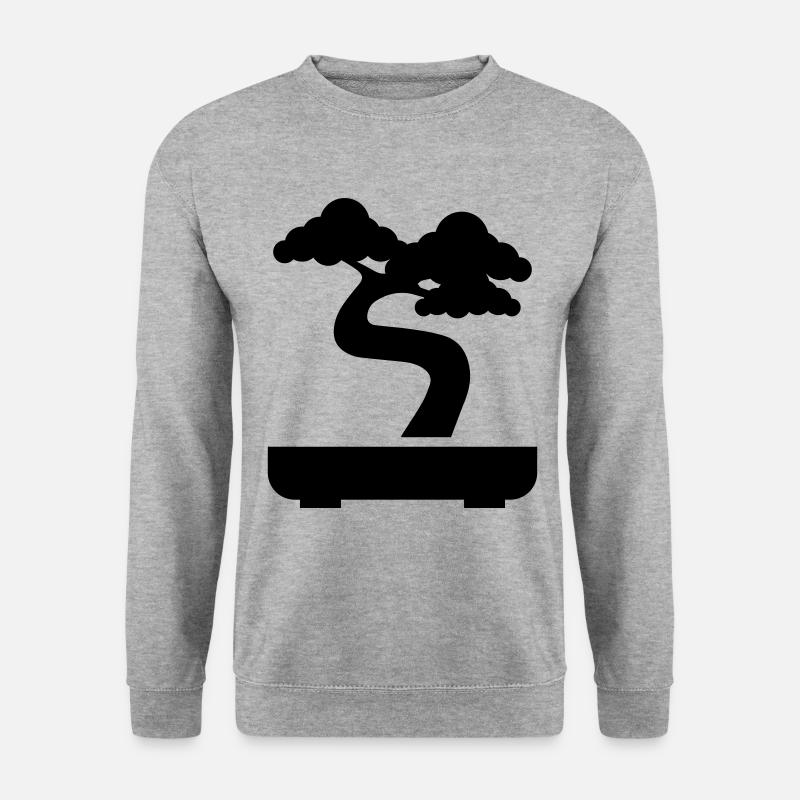Bonsai icon Symbol - Unisex Sweatshirt - salt & pepper
