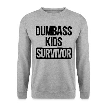 Humour Famille Enfants Maman Papa - Sweat-shirt Unisexe - gris chiné - Devant - Alina (178cm) & Michal (187cm)