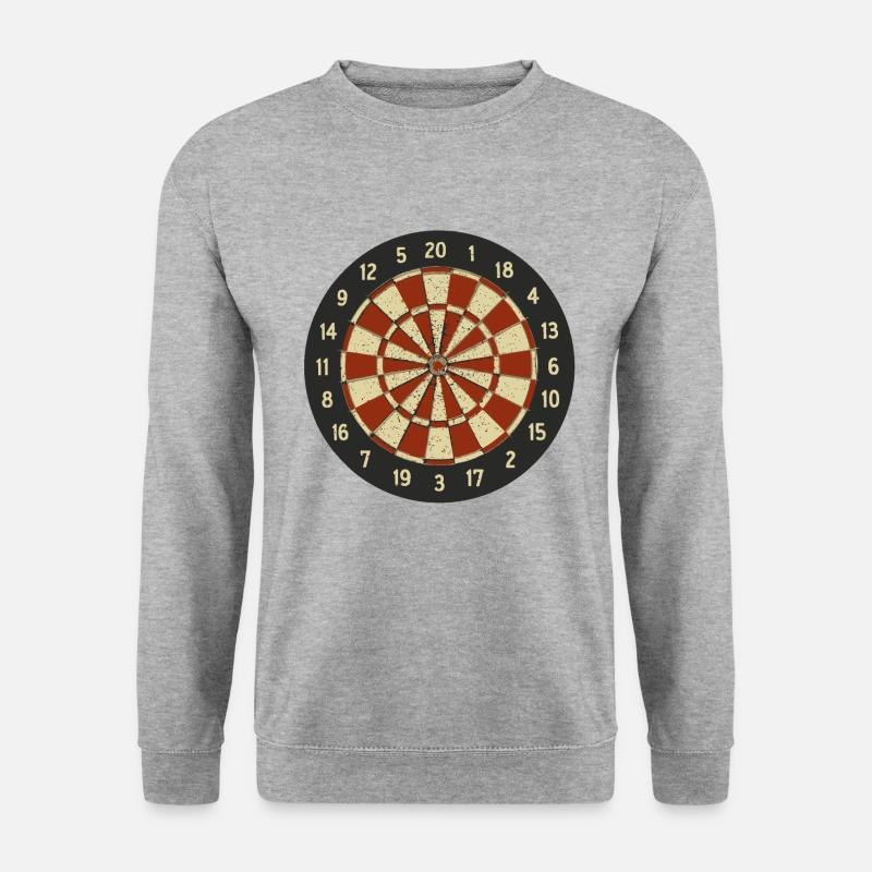 Darts - Unisex Pullover - Weißgrau meliert