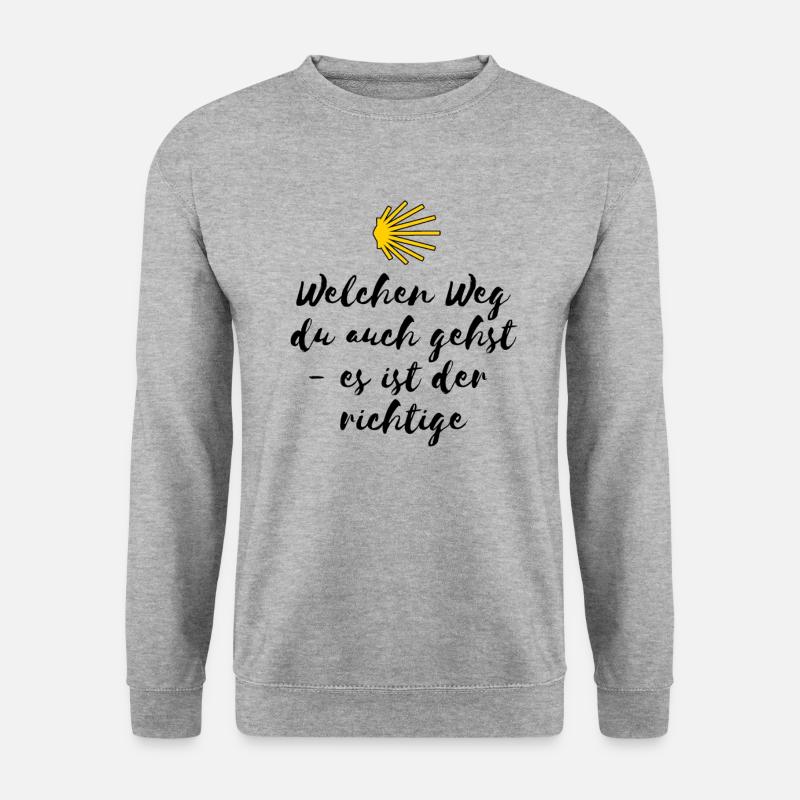 Chemise de Haut-Jacques de Saint-Jacques avec sort - Sweat-shirt Unisexe - gris chiné