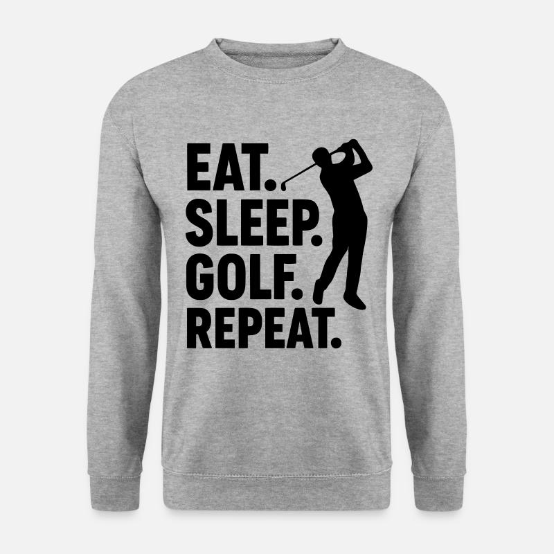 Golfers Eat Sleep Play Golf - Unisex Sweatshirt - salt & pepper