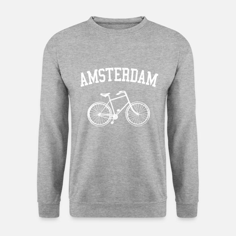Amsterdam - Unisex Pullover - Weißgrau meliert