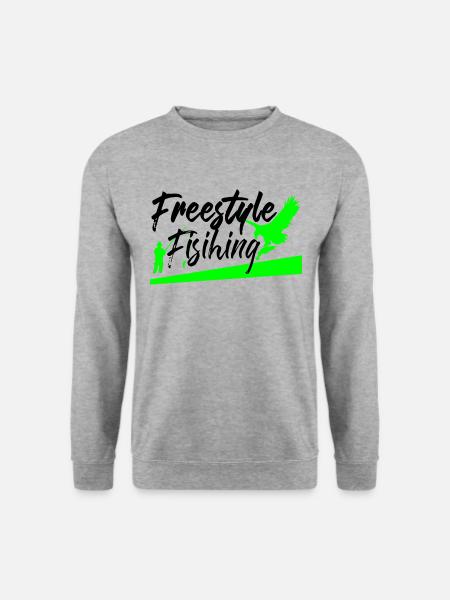 fishing fishing freestyle gift idea - Unisex Sweatshirt - salt & pepper