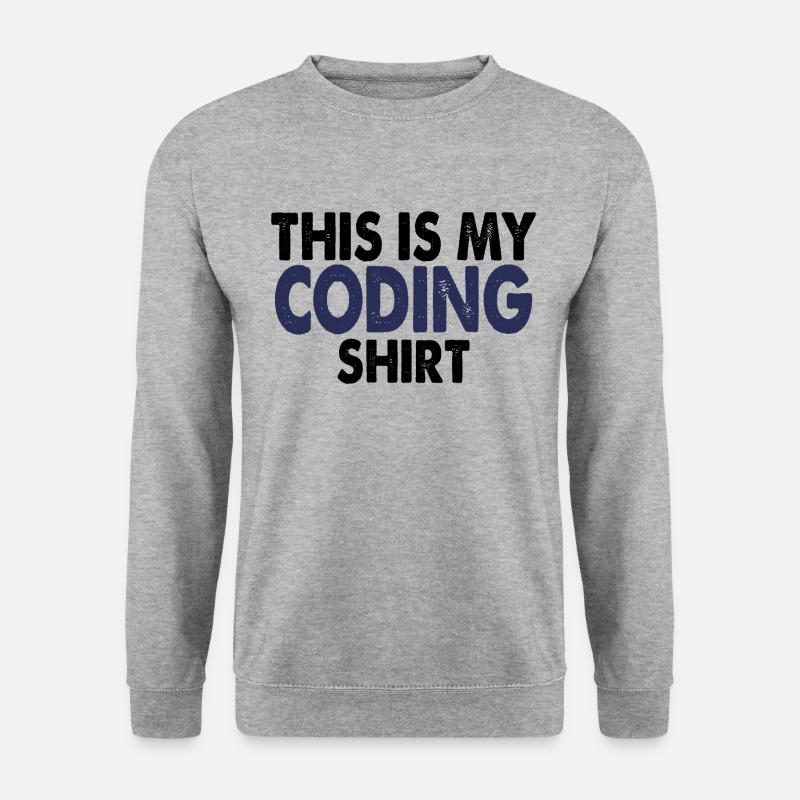 Coding nerd computer programming - Unisex Sweatshirt - salt & pepper