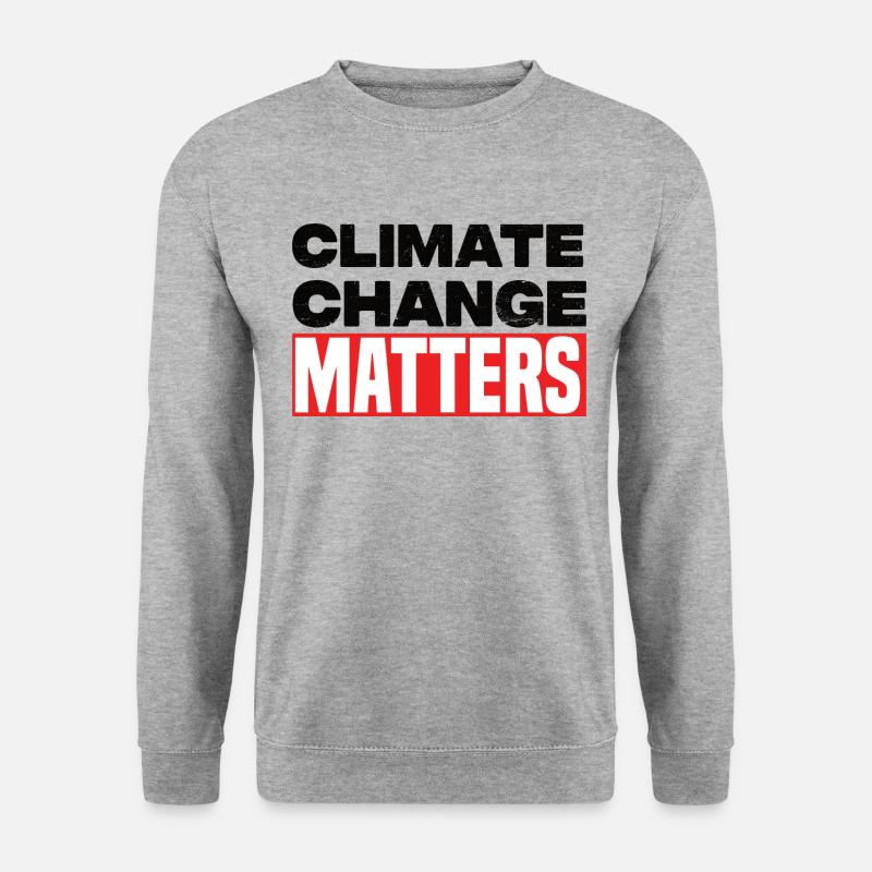 Climate Change Matters - Unisex Sweatshirt - salt & pepper