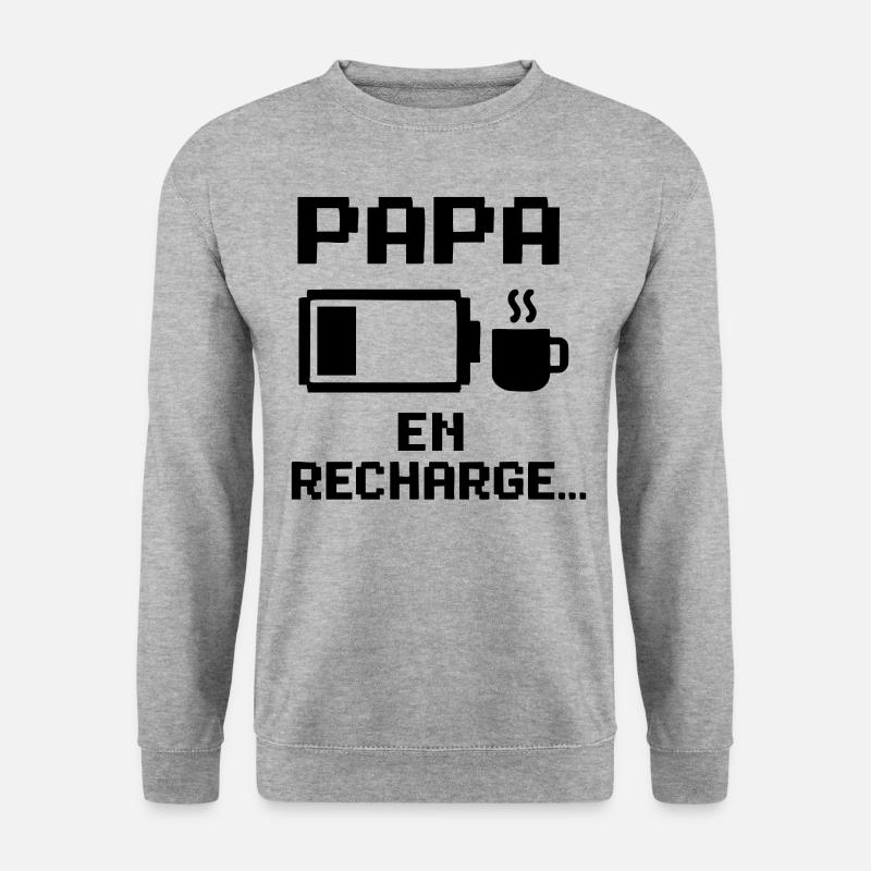 DAD ON TOP UP... - Unisex Sweatshirt - salt & pepper