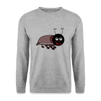 MAY BEETLE INSECT GIFT CHILDREN - Unisex Sweatshirt - salt & pepper - Front - Alina (178cm) & Michal (187cm)