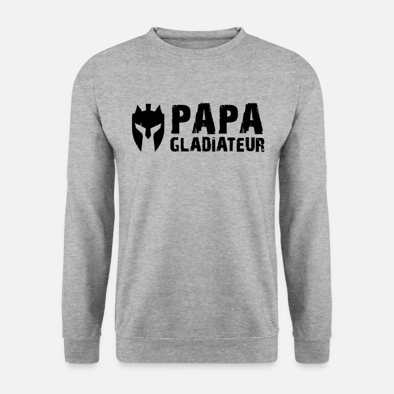 GLADIATOR VATER - Unisex Pullover - Weißgrau meliert
