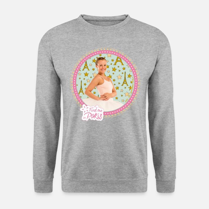 Find me in Paris Lena Grisky - Unisex Pullover - Weißgrau meliert