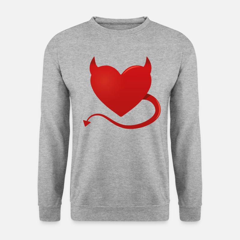 Devil Heart - Unisex Sweatshirt - salt & pepper