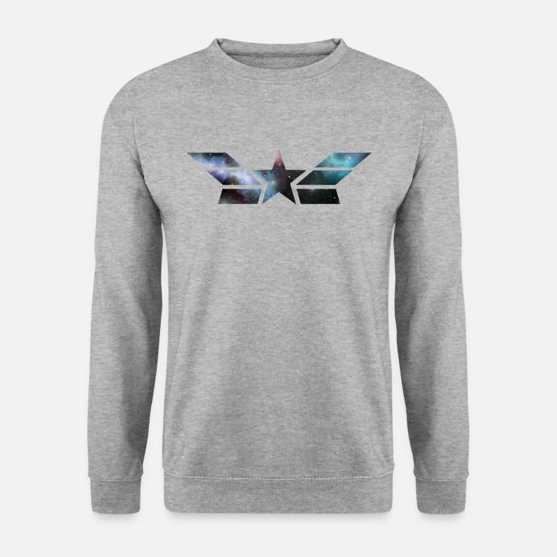 Amerikanischer Sternenstaub - Unisex Pullover - Weißgrau meliert