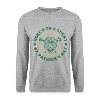 À la Saint-Patrick - Sweat-shirt Unisexe - gris chiné - Devant - Alina (178cm) & Michal (187cm)