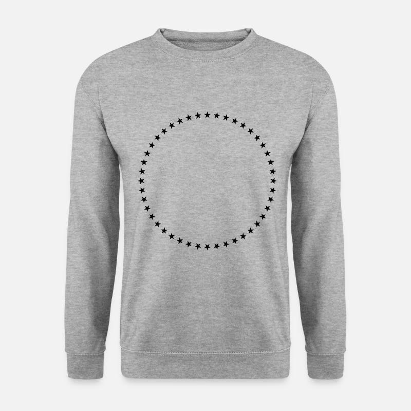 Star Circle Geometry - Unisex Sweatshirt - salt & pepper