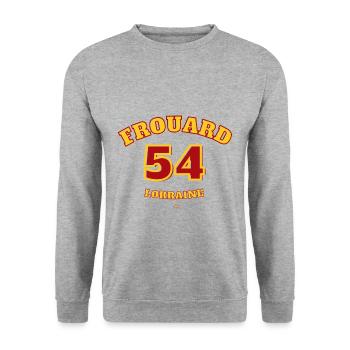 Frouard 54 - Sweat-shirt Unisexe - gris chiné - Devant - Alina (178cm) & Michal (187cm)