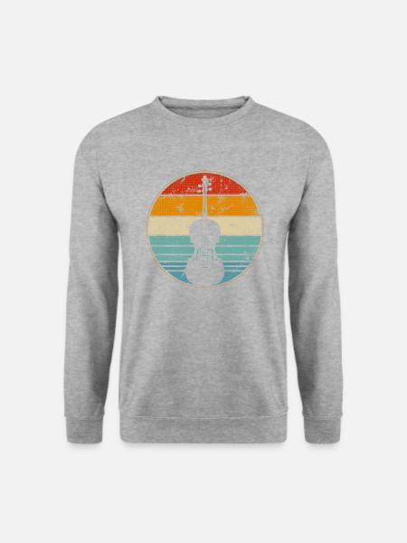 Violin Violinist Viola Cello Bass Musical Instrume - Unisex Pullover - Weißgrau meliert