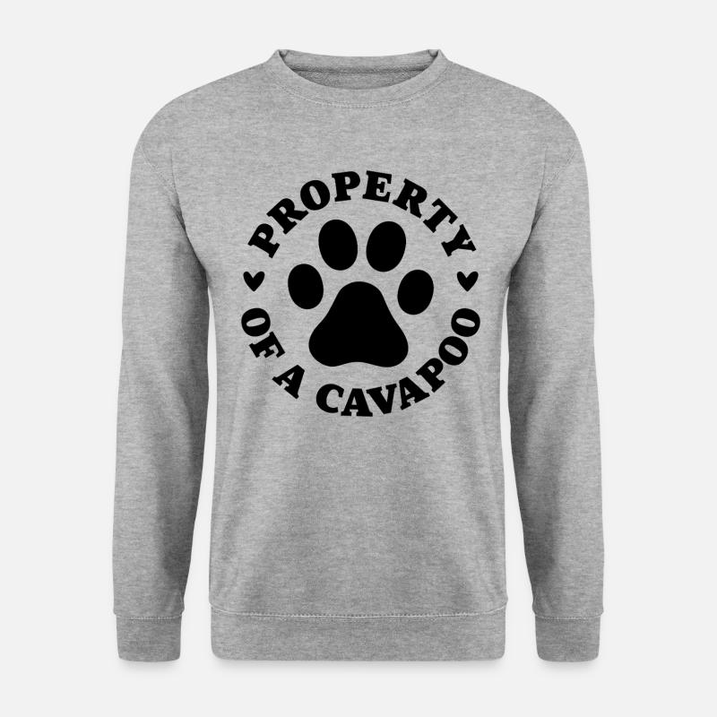 Propriété d’un Cavapoo - Sweat-shirt Unisexe - gris chiné