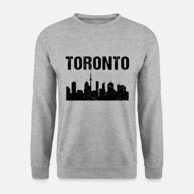 Toronto Skyline - Unisex Pullover - Weißgrau meliert