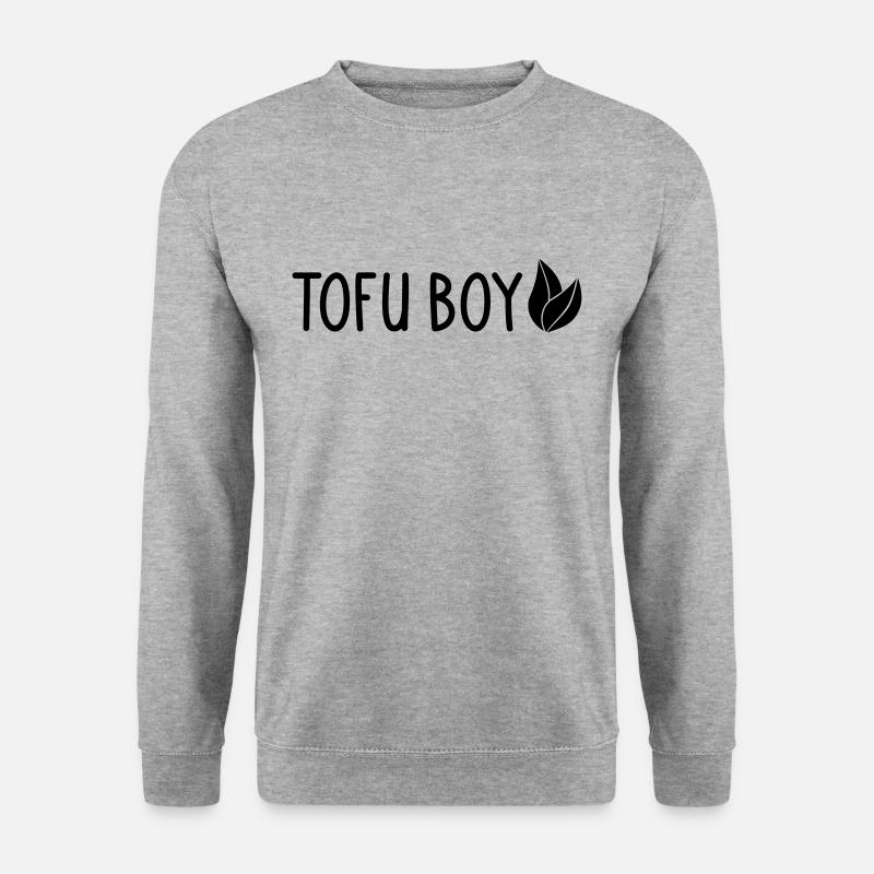 Tofu Boy - Unisex Pullover - Weißgrau meliert