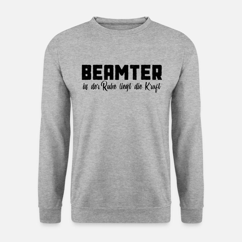 Beamter - Unisex Pullover - Weißgrau meliert