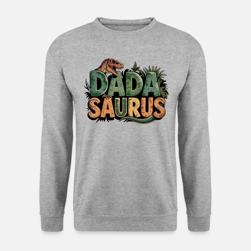 Dinosaur Dad Saurus Gift Dad - Unisex Sweatshirt - salt & pepper
