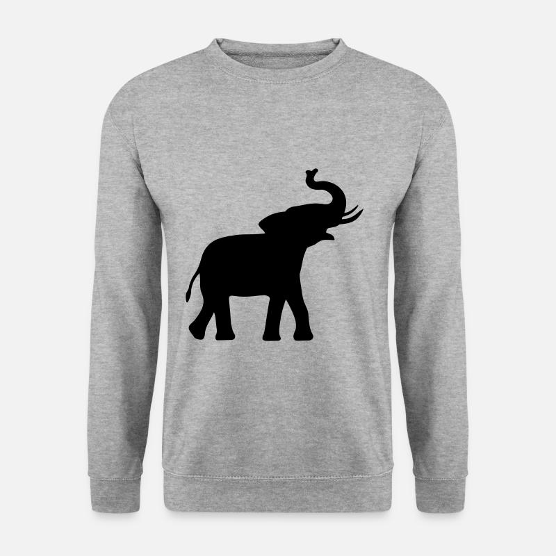 Elephant silhouette gift idea Elephant - Unisex Sweatshirt - salt & pepper