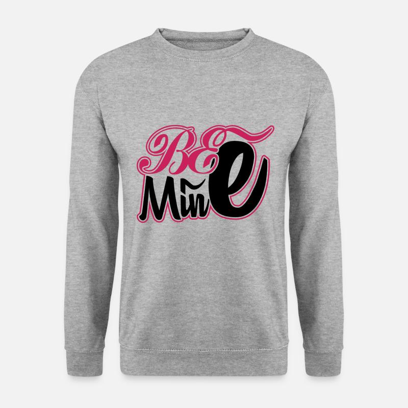 Be Mine - Unisex Pullover - Weißgrau meliert