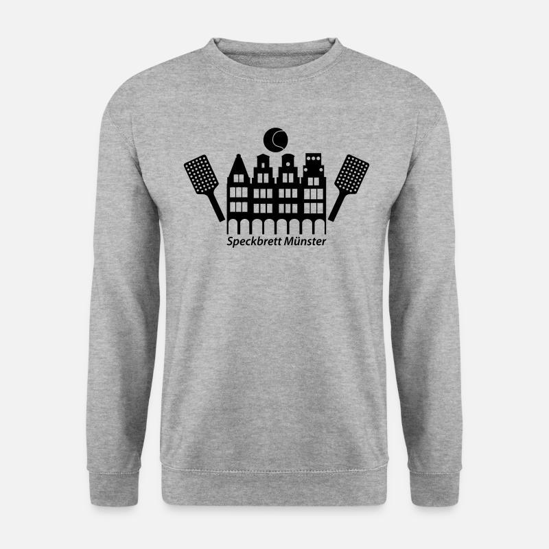Speckbrett Münster - Unisex Pullover - Weißgrau meliert
