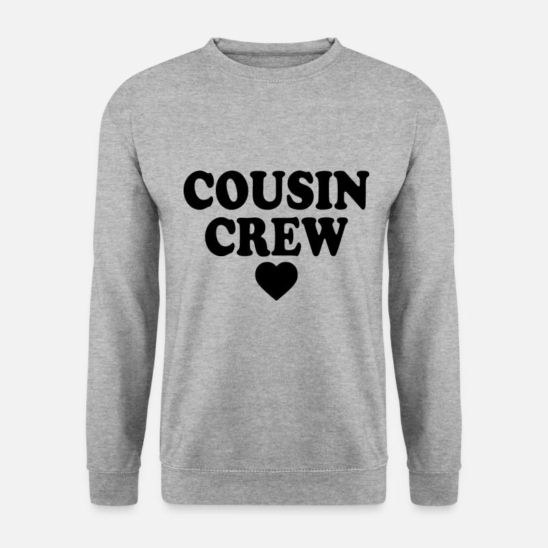 Cousin crew - Unisex Pullover - Weißgrau meliert
