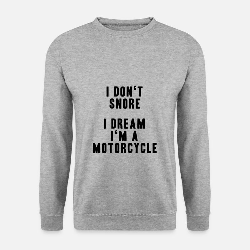 echter Mountainbiker - Unisex Pullover - Weißgrau meliert