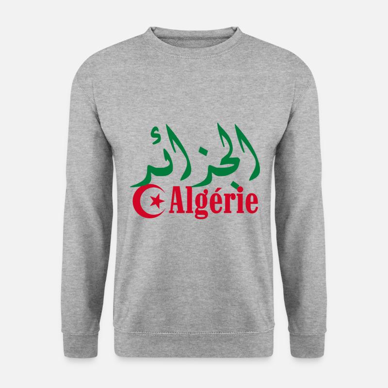 Algerien - Unisex Pullover - Weißgrau meliert