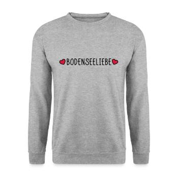 Lake Constance love - Unisex Sweatshirt - salt & pepper - Front - Alina (178cm) & Michal (187cm)