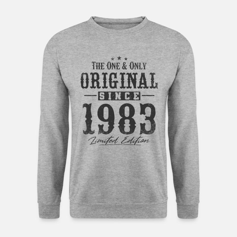 Original seit 1983 - Unisex Pullover - Weißgrau meliert