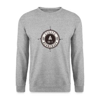 Bushcraft Canada - Unisex Sweatshirt - salt & pepper - Front - Alina (178cm) & Michal (187cm)