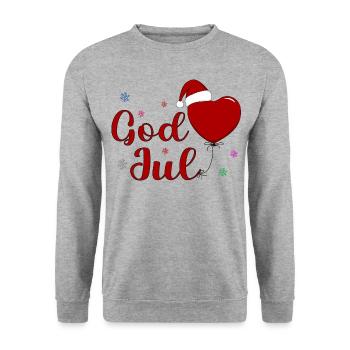 Dieu Joul Fête de Noël - Sweat-shirt Unisexe - gris chiné - Devant - Alina (178cm) & Michal (187cm)