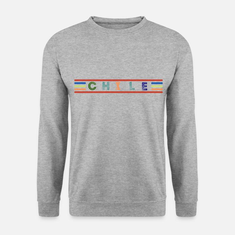 Chile - Unisex Pullover - Weißgrau meliert