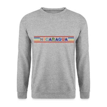 NICARAGUA - Sweat-shirt Unisexe - gris chiné - Devant - Alina (178cm) & Michal (187cm)