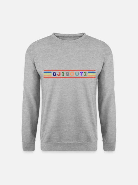 DSCHIBUTI - Unisex Pullover - Weißgrau meliert