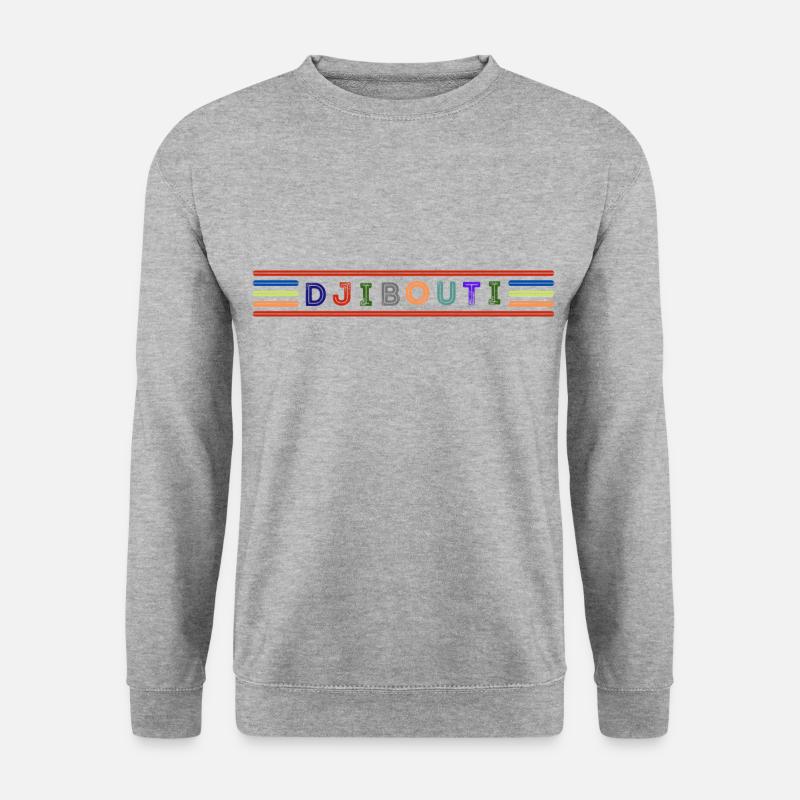 DSCHIBUTI - Unisex Pullover - Weißgrau meliert