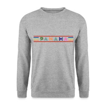 PANAMA - Sweat-shirt Unisexe - gris chiné - Devant - Alina (178cm) & Michal (187cm)