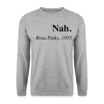 PINK PARKS FERMER VINTAGE - Sweat-shirt Unisexe - gris chiné - Devant - Alina (178cm) & Michal (187cm)