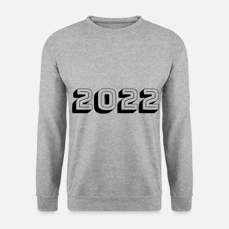 2022 - Unisex Pullover - Weißgrau meliert