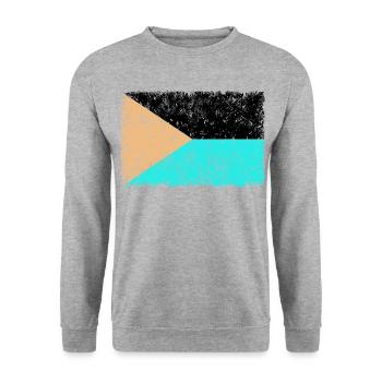 Czech Republic INVERS - Unisex Sweatshirt - salt & pepper - Front - Alina (178cm) & Michal (187cm)
