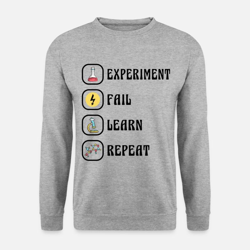 Science Physics Chemistry Experiment - Unisex Sweatshirt - salt & pepper