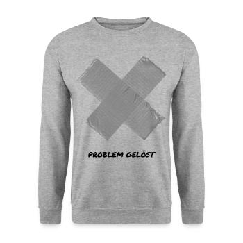 Gaffa tape / Gaffer Tape / Artisans / Bricoleurs - Sweat-shirt Unisexe - gris chiné - Devant - Alina (178cm) & Michal (187cm)